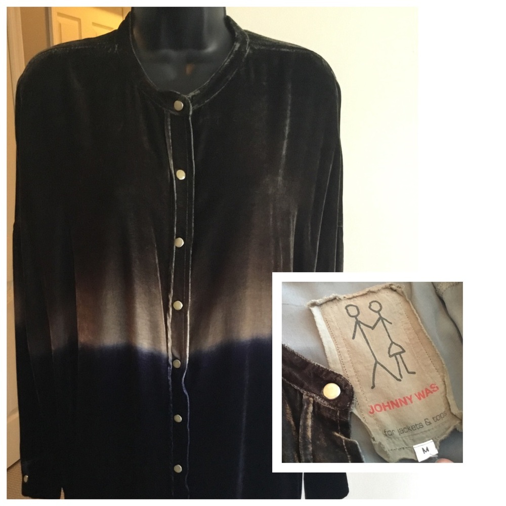 Johnny Was Velvet Shirt